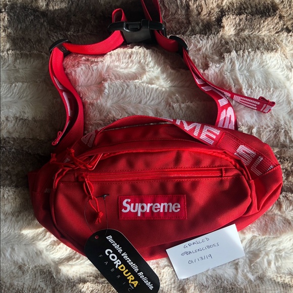 supreme bag red